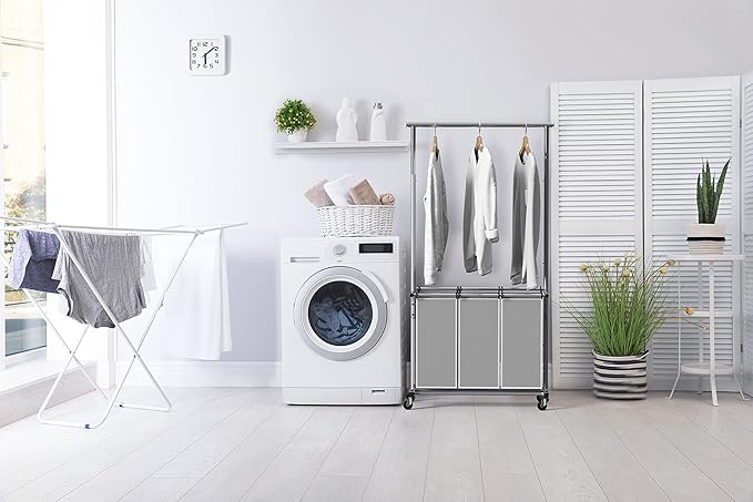 Simple Houseware 3 Bags Laundry Sorter