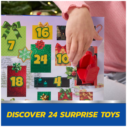 PAW Patrol Holiday Rescue 2025 Advent Calendar, 24 Surprise Toys - Figures, Miniature Vehicles & Accessories, Kids Toys for Boys & Girls Ages 3 and Up