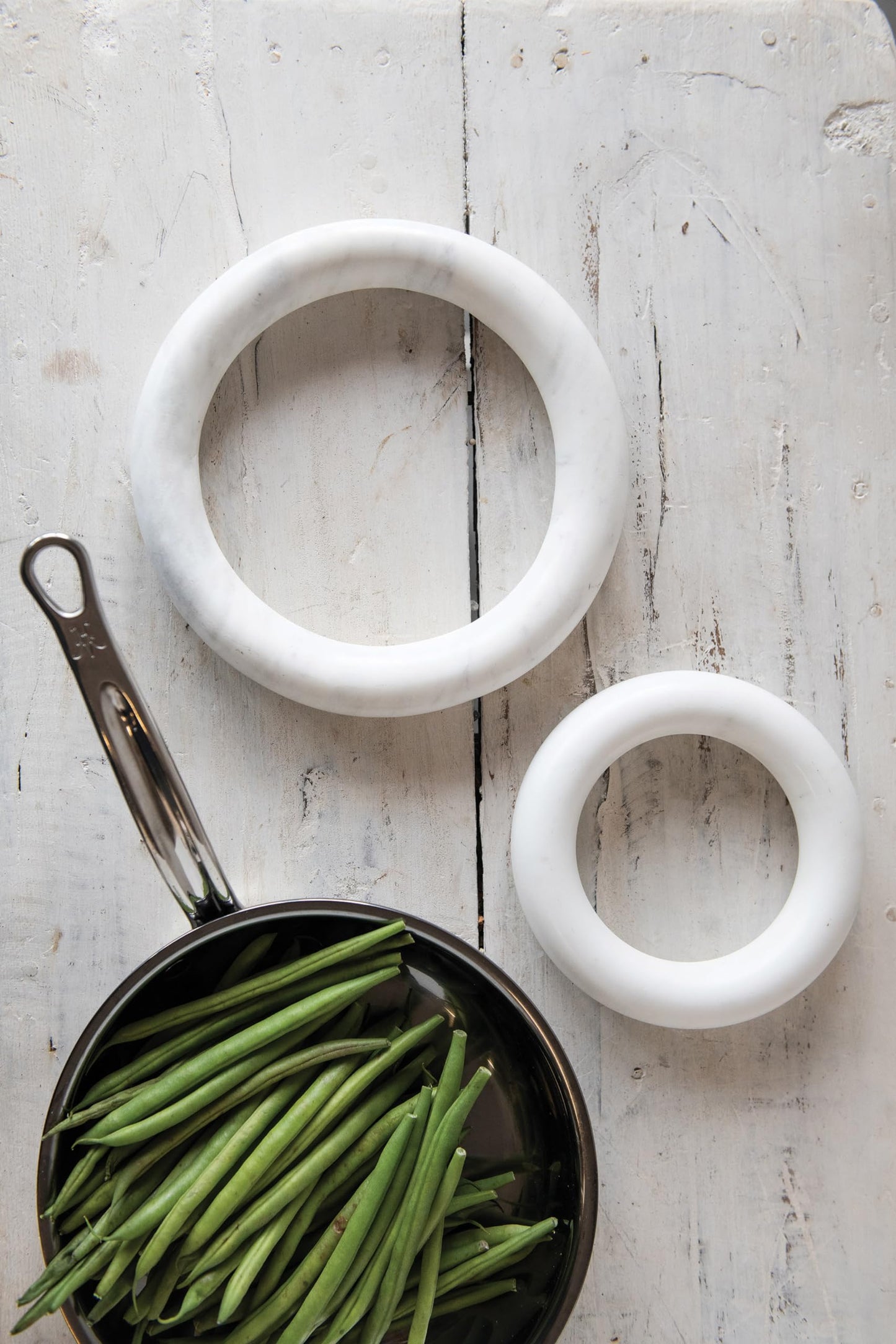 Creative Co-Op Marble Trivets for Dining Table, Set of 2