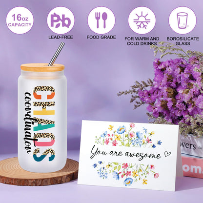 JSENGIFT Chaos Coordinator Gifts, Administrative Professional Day Ideas Gifts, Christmas Coworker Paraprofessional Appreciation Gifts for Social Worker Boss Lady Coworkers Manager Basket Set of 6