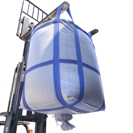 8Pack Aolikebao FIBC Bulk Bag,2 Ton Bag,35.4"L x 35.4"W x 43.3"H,4400lbs SWL Safty Factor 3:1,Woven Polypropylene Bags,Duffle Top #-Shaped Spout Bottom