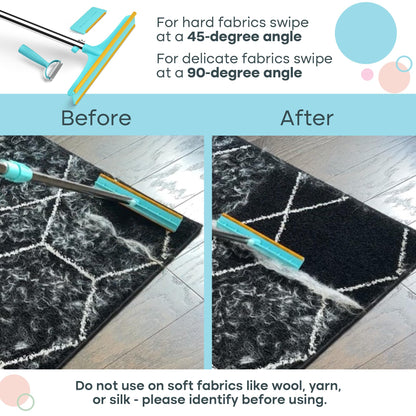 Uproot Clean Xtra, Mini & Deshedder Bundle - Pet Hair Removal Tool & Dog Brush for Shedding - Easy Cat & Dog Hair Remover Carpet Rake Set with Special Grooming Brush