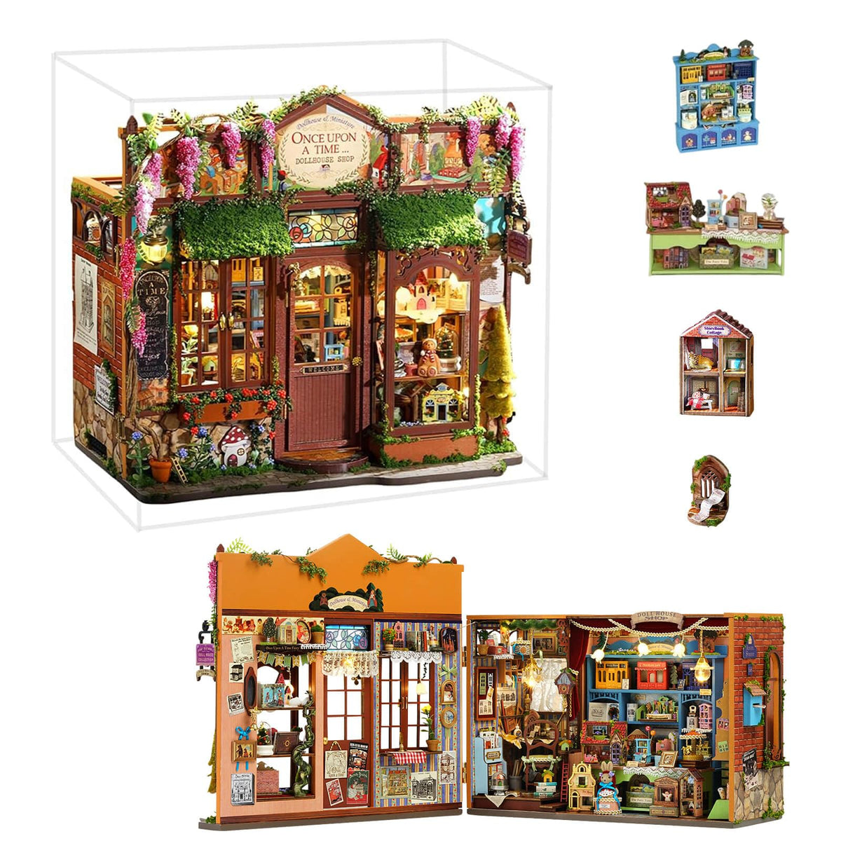 Miniature House Kit, Dollhouse Kit, Miniature Kit, DIY Mini House Building Kit for Adult Teen, Fairy Tale Wonderhouse Dollhouse Shop