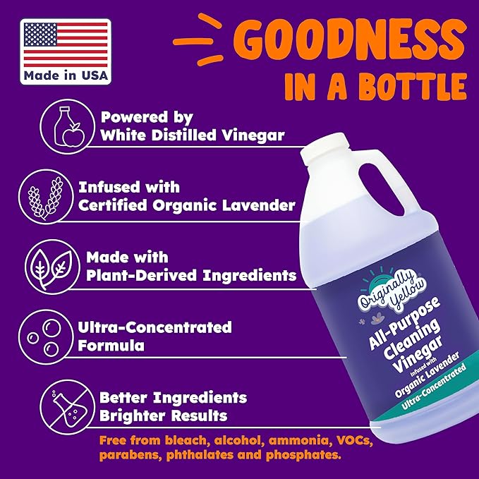 Originally Yellow Lavender White Vinegar