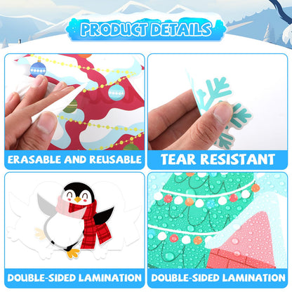 Winter Wonderland Bulletin Board Set Classroom Decorations Christmas Paper Cutouts Learning in The Winter Wonderland Bulletin Board Xmas Tree Snowmen Snowflake Cutout for School Home Decor Supplies