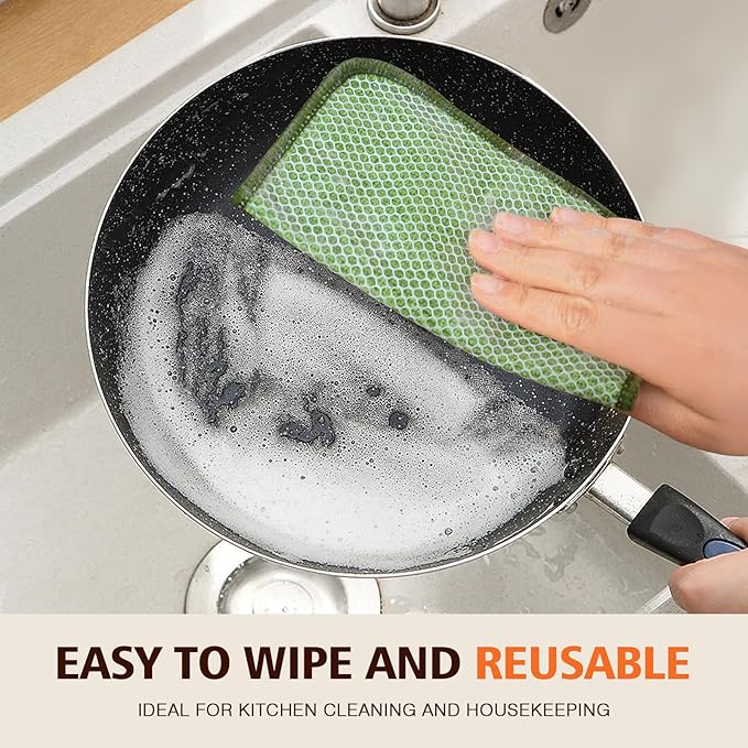 KinHwa Kitchen Washcloths for Dishes Absorbent Microfiber Dish Cloths Quick Dry