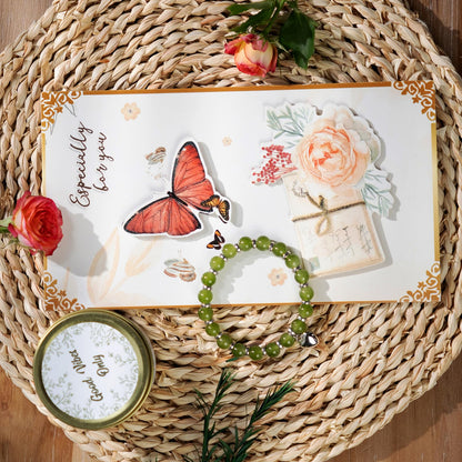 Valentines Day Gifts for Her - Spa Gift Box with Candle, Cozy Blanket, Tumbler & Bracelet - Romantic Self Care Package for Wife, Girlfriend - Birthday, Thinking of You