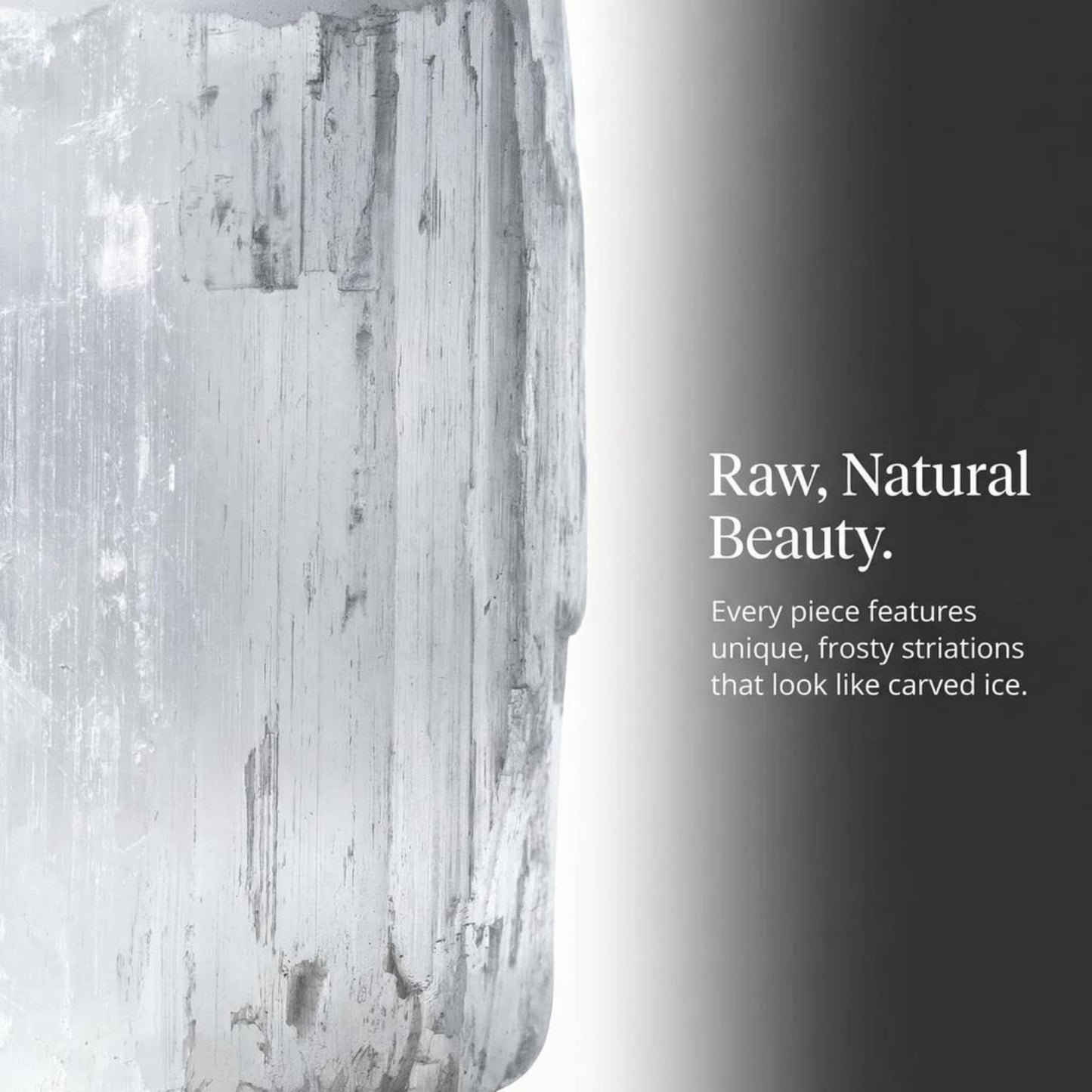 Natural Solid White Selenite Candleholder - Perfect for Meditation and Reflection - 3" Tall (1)