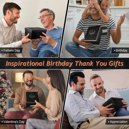 Anniversary Birthday Thank You Gifts for Men, Sometimes You Forget You're Awesome - 14oz Unique Black Ceramic Inspirational Mug with Gold Print, Funny Valentines Day Presents for Boyfriend Husband Him