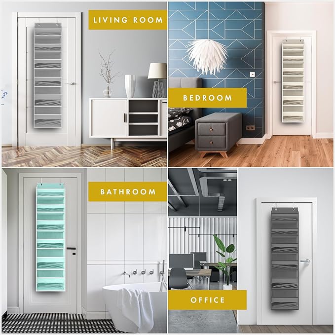 HOMELUX THEORY UPGRADED 6 Tiers Over The Door Organizer Hanging