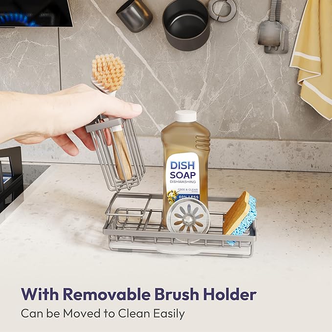 SWTYMIKI Sink Caddy Sponge Holder