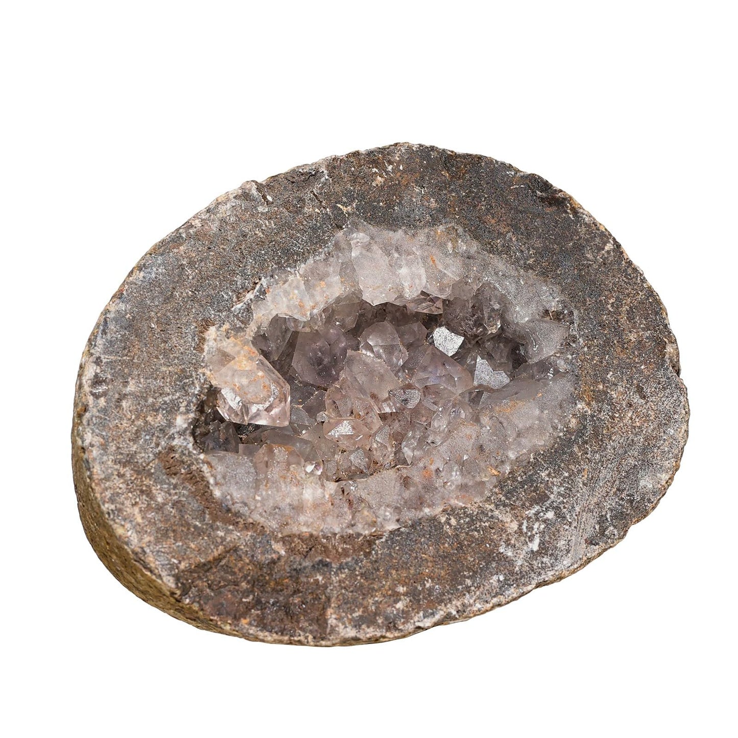Sportmusies Irregular Natural Geode Agate Crystal Cluster Mineral Specimen Desk Shelf Home Decoration, Reiki Healing Yoga Oil Diffuser Stone, 1.26-3.22 inches