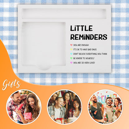 Little Reminders Sticky Note Holder for Desk, Inspirational Office Organizer Gift for Women Men Friends, Thoughtful Motivational Present for Birthday, Graduation, Coworker Appreciation, NPB606