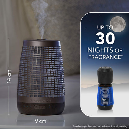Yankee Candle Sleep Diffuser Starter Kit | Bronze | Calm Night Electric Fragrance Diffuser Refill | Up to 30 Nights of Fragrance | UK Plug