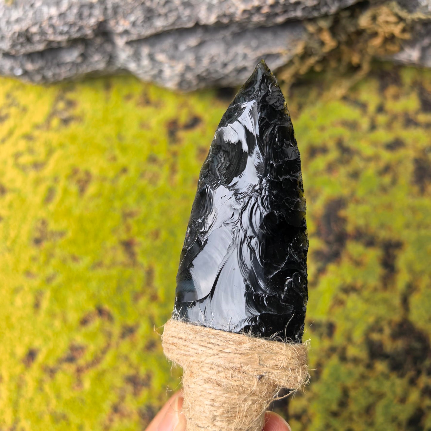 Obsidian Knife Dagger Arrowhead Healing Chakra Stone Arrow Decor Natural Amethyst Gemstone Gift Home Decoration,Quartz Crystal Sculpture Sword Collection Gifts (Obsidian Knife A)