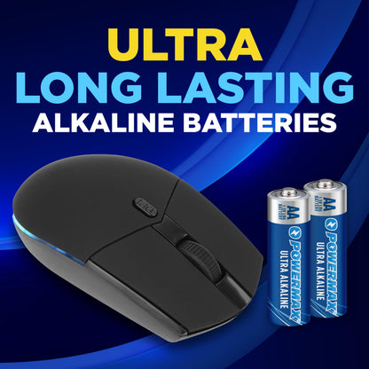 Powermax 100-Count Double AA Batteries, Ultra Long Lasting Alkaline Battery for Home and Office, 10-Year Shelf Life, Reclosable Packaging