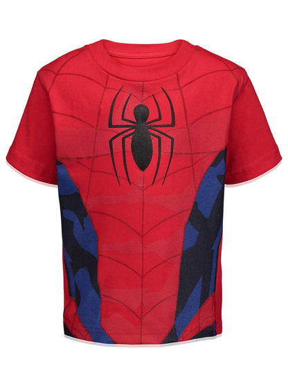 Marvel Spider-Man Toddler Boys 4 Pack T-Shirts Spiderman 5T