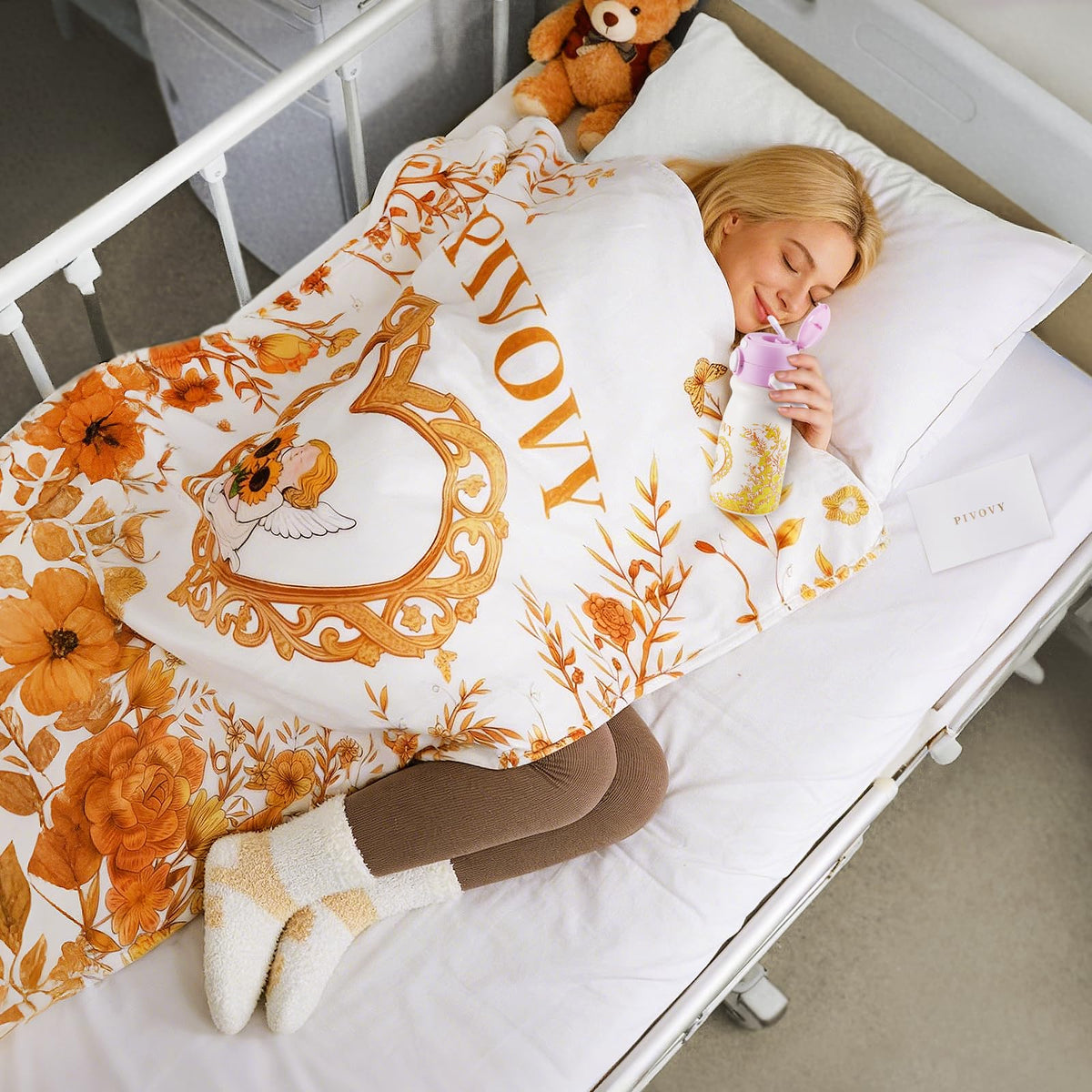 Get Well Gifts for Women New Mom Care Package, Care Package After Surgery Sympathy Gift Self Care Basket, Surgery Recovery Gift Feel Better Gifts for Women