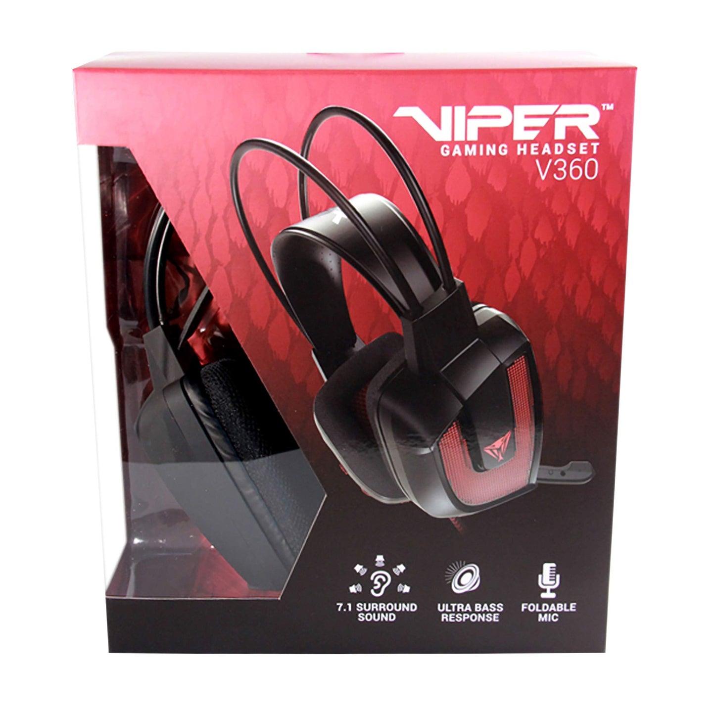 Patriot Viper V360 7.1 Virtual Surround Sound Gaming Headset (PV3607UMLK)
