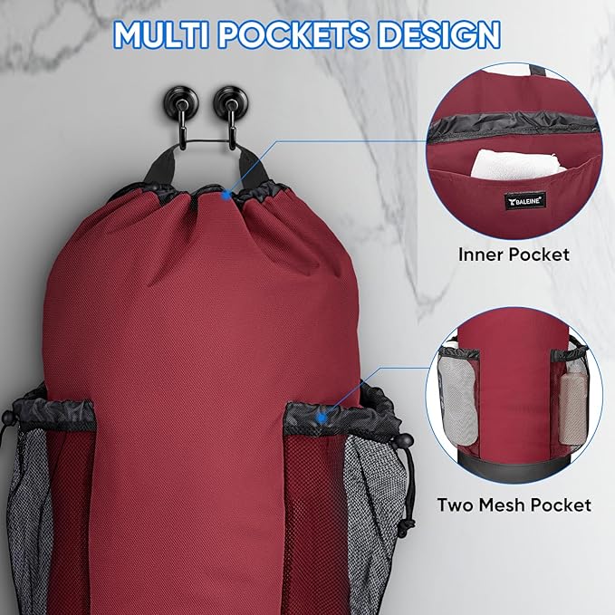 BALEINE 120L Laundry Bag Backpack, 900D Oxford Fabric Large Travel Laundry Bags
