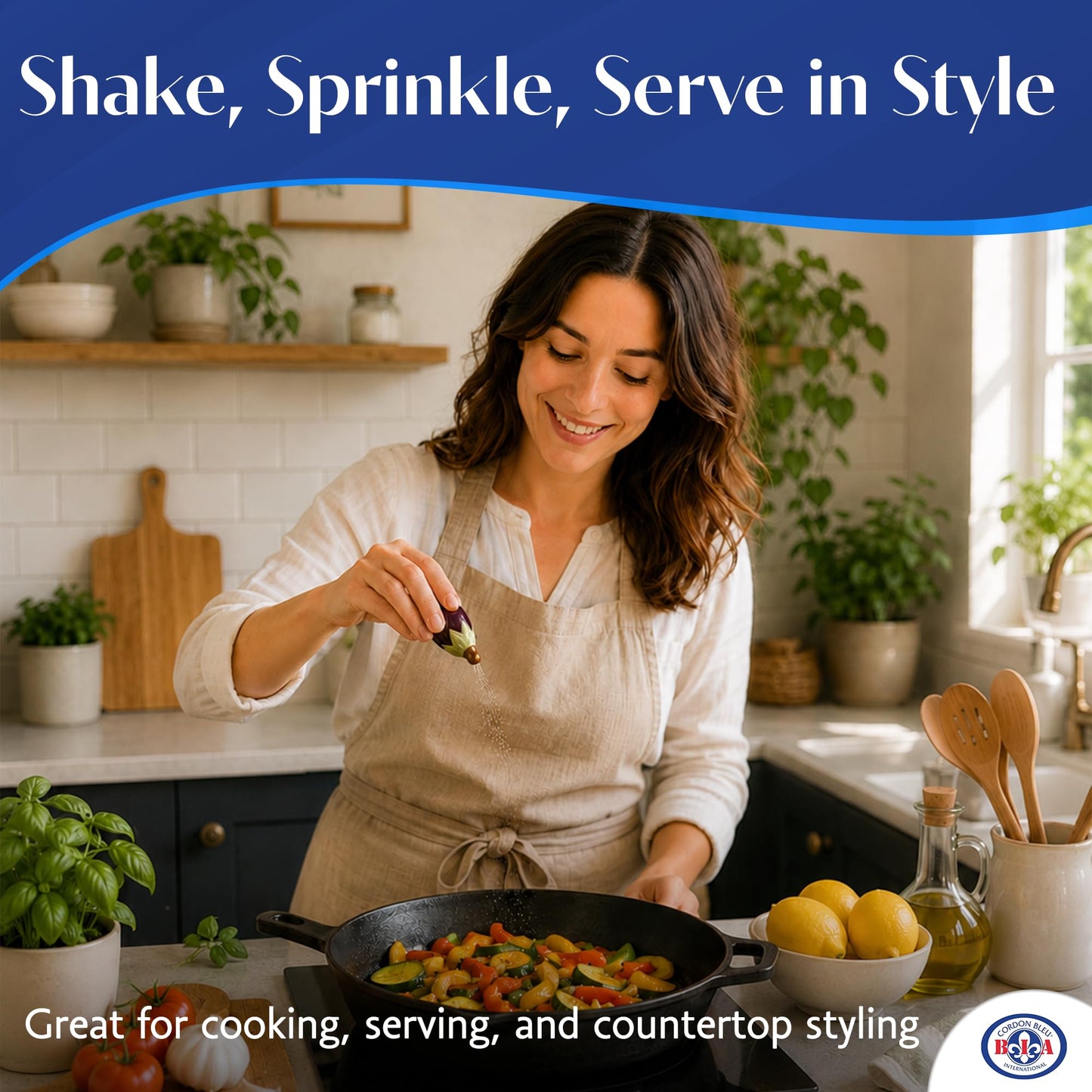BIA Cordon Bleu Victoria Veggies Vegetable Salt & Pepper Shaker Set - Purple, Set of 2