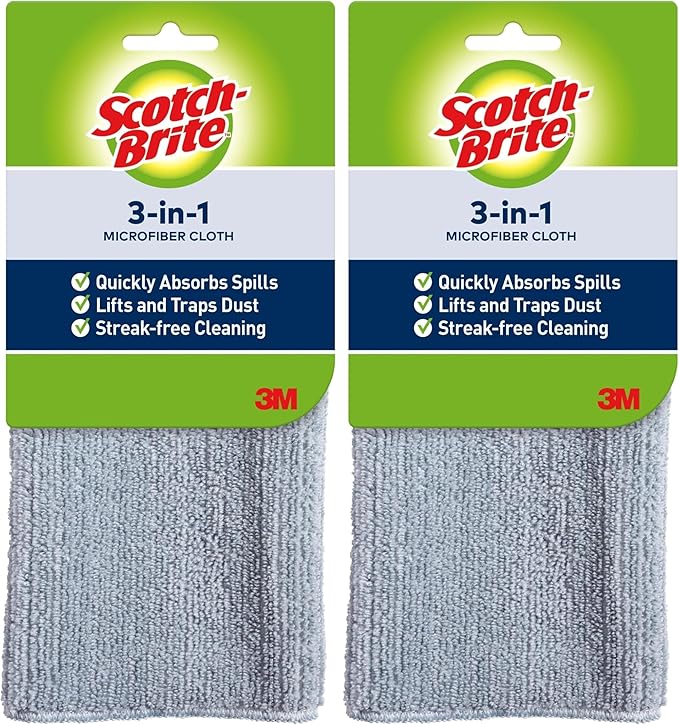 Scotch-Brite 3-in-1 Microfiber Kitchen Cloth