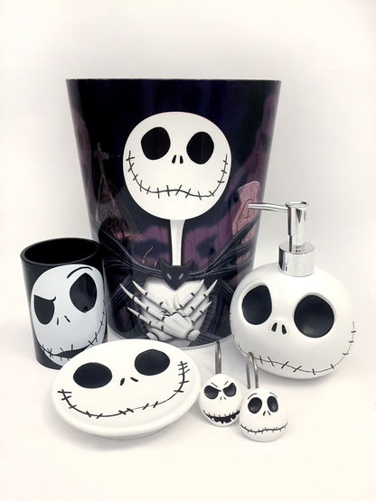 Disney Nightmare Before Christmas Jack Skellington 12-Piece Shower Curtain Hooks