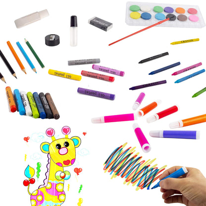 KINSPORY 278 PCS Art Set for Kids, Deluxe Coloring Drawing Art Supplies Case Gift for Teens Boys Girls 4 5 6 7 8 9 10 11 12