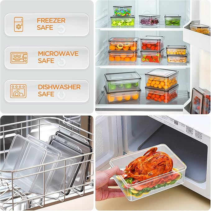 40 PCS Food Storage Containers