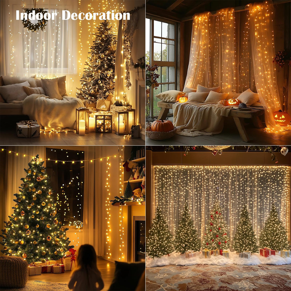 ZELUXDOT Fairy Lights Plug in,660FT 2000LEDs Waterproof Led String Lights,8 Modes Remote Twinkle Light for Outdoor Indoor Christmas Wedding Birthday Garden Party Decorations,Silver Wire,Warm White