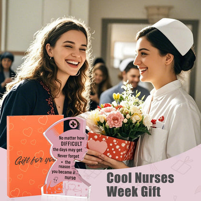 Nurse Graduation Gift for Women RN Nurse Week Inspiration Gifts Cool Nurses Day Appreciation Gifts Christmas Birthday Gifts for New Future Nurse Motivational Acrylic Plaque Keepsake Desk Decor