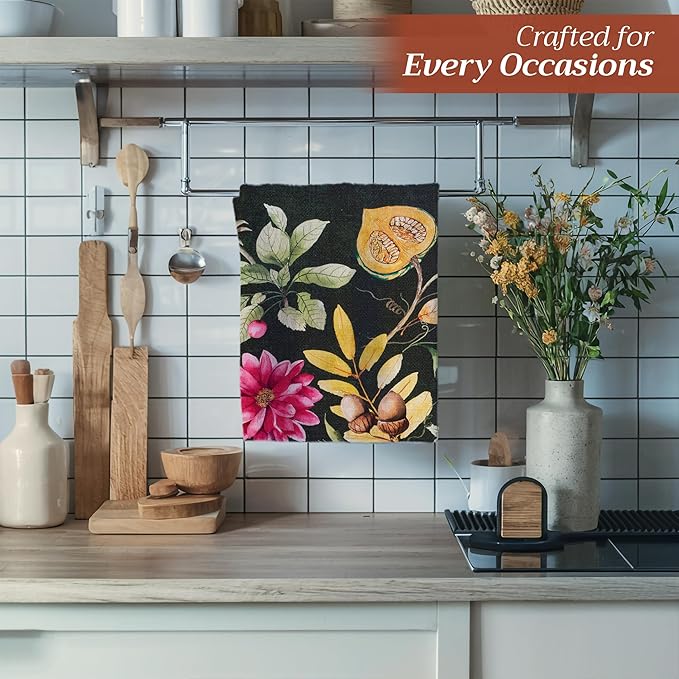 Maison d' Hermine Kitchen Towels Set of 3 100% Cotton 20" x 27.5" Reusable