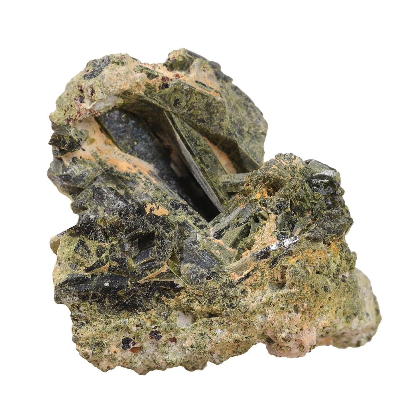 moonsix 0.11-0.22 LB Natural Green Tourmaline Crystal Stone Irregular Raw Crystal Mineral Specimen for Tumbling, Wicca, Cabbing
