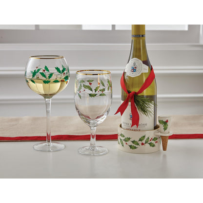 Lenox 849606 Holiday 4-Piece Iced Beverage Glass Set, Christmas Dinnerware, Hosting