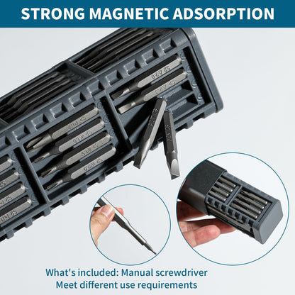 Wenwenry Mini Electric Screwdriver Set,Precision Electric Screwdriver，72-in-1 Magnetic Bits，3 Gears Torque, 3LED light,Magnetic Storage，Overload Protection, Repair Tool Set