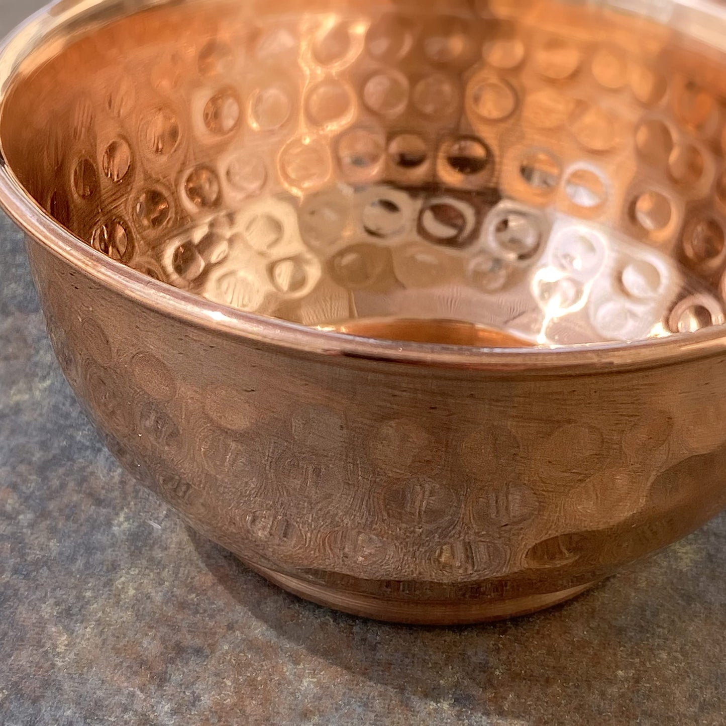 Incense Garden Plain Hammered Copper Offering Bowl for Altar Use, Rituals, Incense, Smudging, and Decoration 3 Inches
