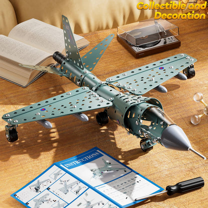 MSKOLER Building Toys Model Airplane Kits for Boys 8-12, Project Building Toys for Kids, Educational Assembly Science Kit, Airplane Toy, Birthday Gifts for Teenagers Boys Ages 8 9 10 11 12