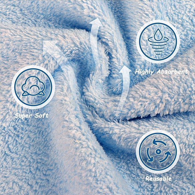 Orighty Makeup Remover Cloths, Soft & Washable Coral Fleece Microfiber