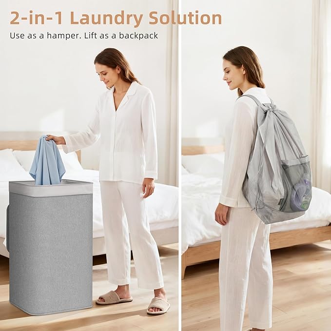 STORAGE MANIAC 2-in-1 Laundry Hamper