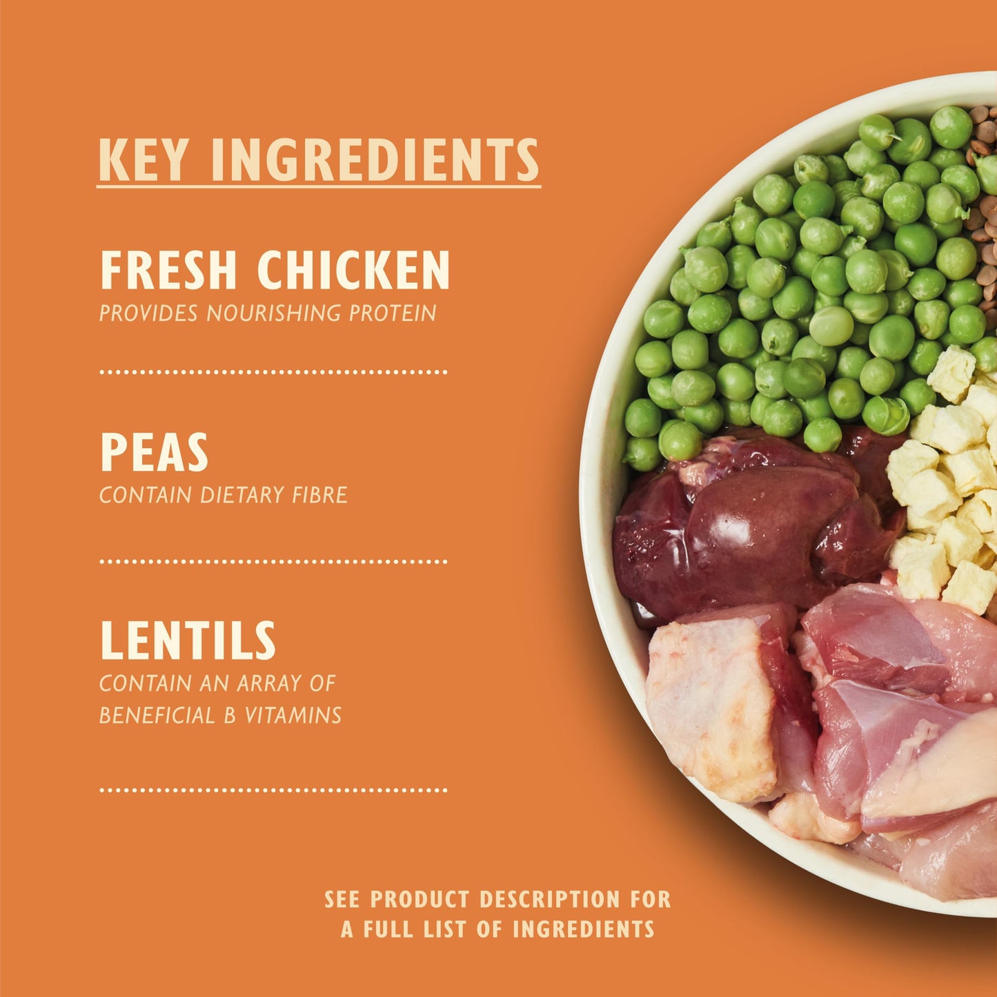 Lily's Kitchen Made with Natural Ingredients Adult Dry Dog Food Chicken & Duck Grain-Free Recipe 2.5kg Bag