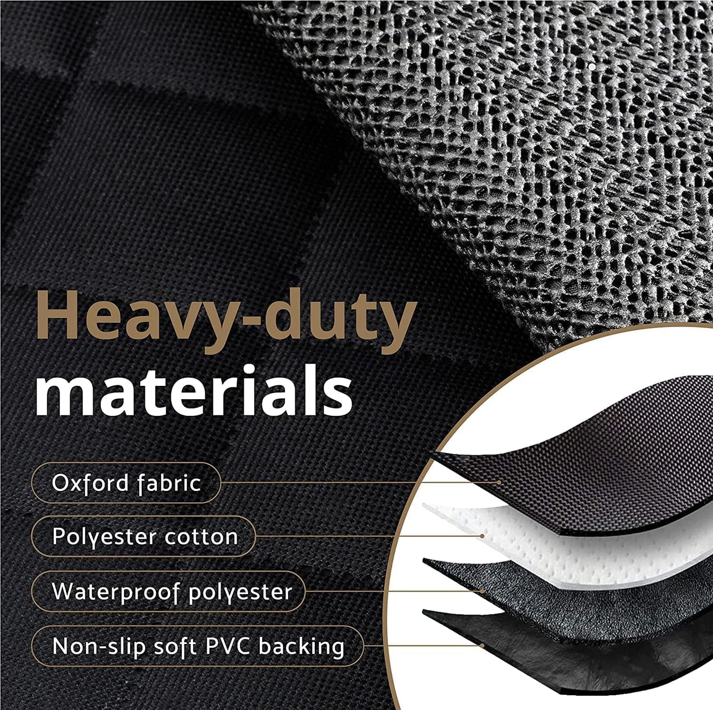 AMZPET Dog Car Seat Cover (Compact: 122 cm) - Waterproof - Non-slip & Scratch Proof - Durable - 56 x 45 x 122 cm