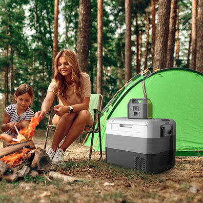 Portable Power Station EnginStar 300W Solar Generator 110V 296Wh Power Bank Two Pure Sine Wave AC Outlet 80000mAh Lithium Battery Pack for Camping Outdoors Trip RV Hunting Vans Emergency Backup