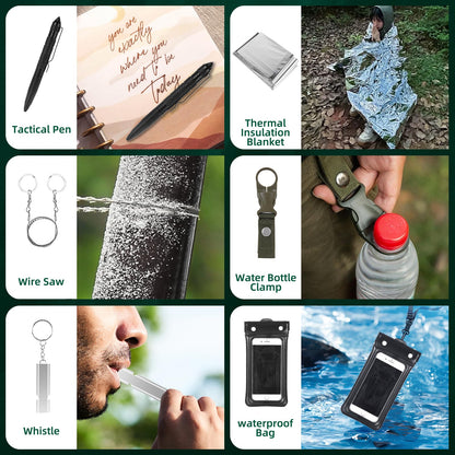 2025 Survival Kit Advent Calendar for Men - 24 Days of Premium Outdoor Tools & Emergency Gear,Ultimate Christmas Countdown Gift for Dad, Husband, Teen Boys for Camping, Hiking, Fishing
