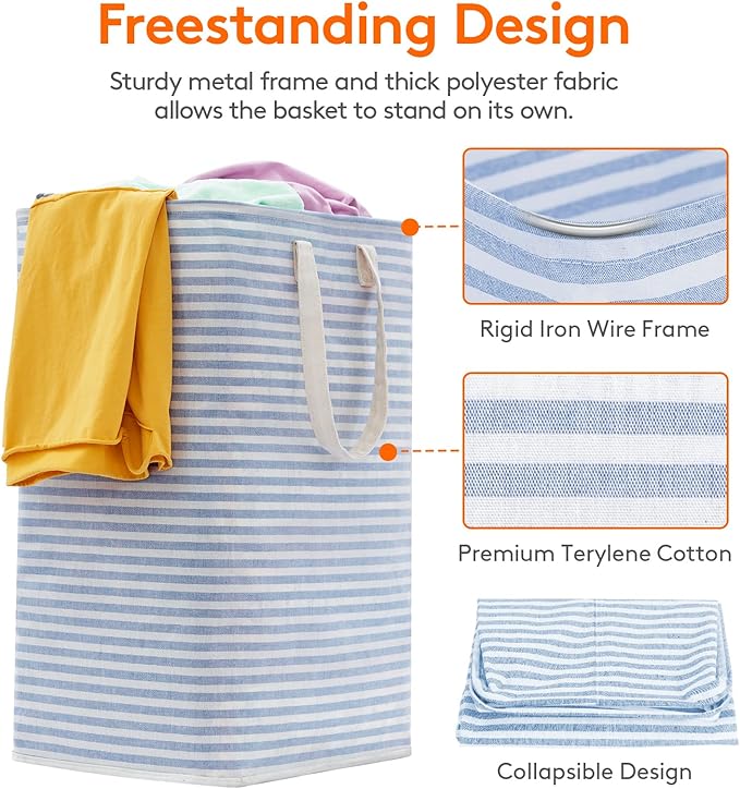 Lifewit 1 Pack Laundry Hamper Large Collapsible Laundry Baskets, Freestanding