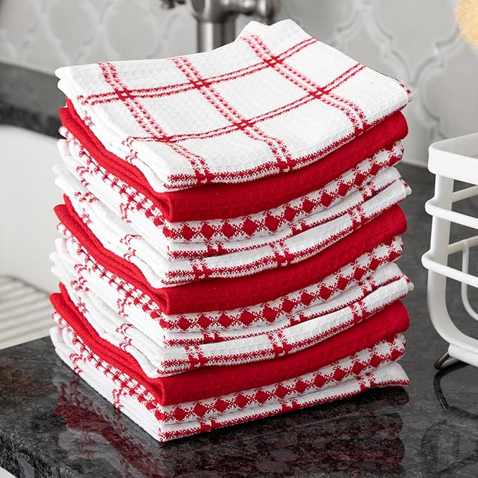 T-Fal Premium Waffle Dish Cloths: Highly Absorbent, Super Soft Long Lasting