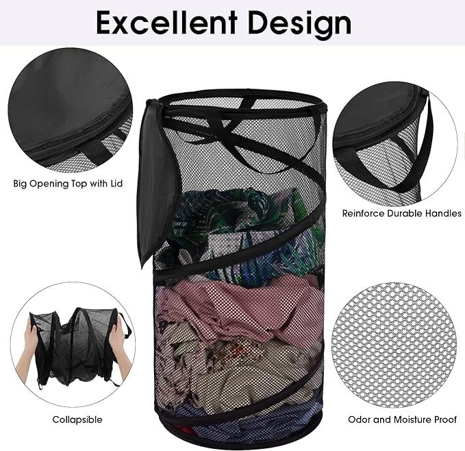 BATTOO Large Collapsible Laundry Basket