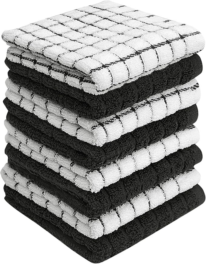 Bumble Dish Cloths | 12" x 12" | 100% Cotton Kitchen Towels | 405 GSM | Soft