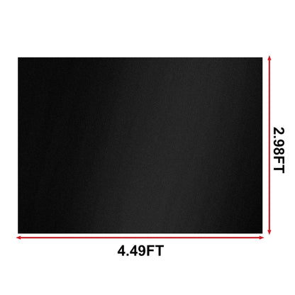 PU Fabric Material 1 Yard 54" x 36" Faux Synthetic Leather Sheets 1.2mm Thick Perfect for Upholstery, DIY Crafts, Hat Making, Hair Crafts Making, Sewing (Black)