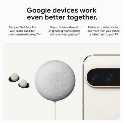 Google TV Streamer 4K - Fast Streaming Entertainment on Your TV with Voice Search Remote - Watch Movies, Shows, Live TV, and Netflix in 4K HDR - Smart Home Control - 32 GB of Storage - Porcelain