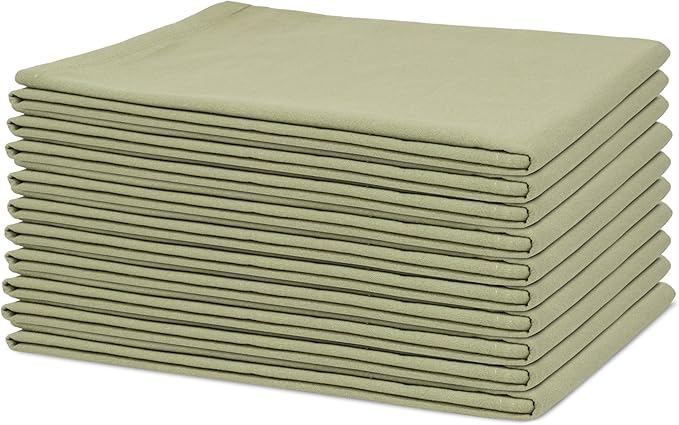 Organic Cotton Sage Flour Sack Kitchen Towels